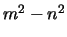 $m^2-n^2$