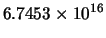 $\displaystyle{6.7453\times10^{16}}$