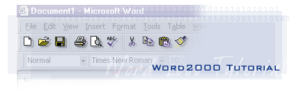 Word 2000 Tutorial