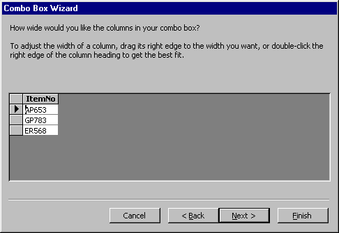 [Combo Box Wizard]