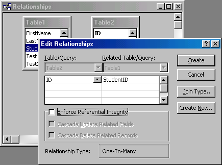 [Edit Relationships window]