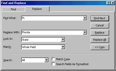 [Find and Replace window]