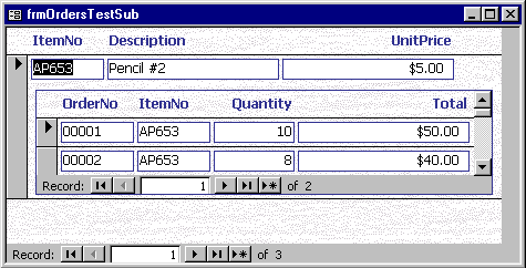 [Sample Subform]