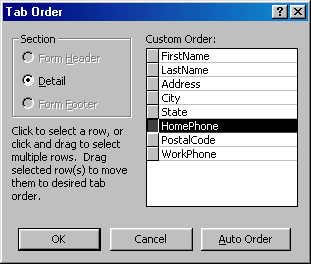 [Tab Order dialog box]