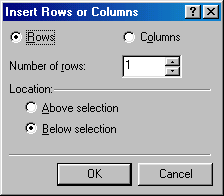 [Insert Rows or Columns window]