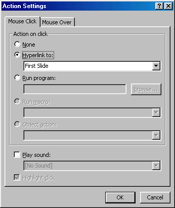 [Action Settings dialog box]
