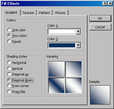 [Fill Effects dialog box]