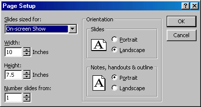 [Page Setup dialog box]