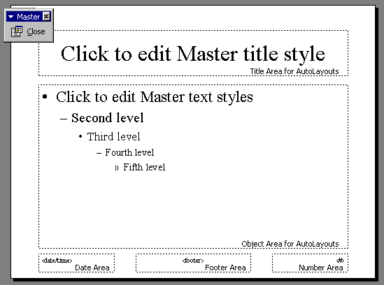 [Slide Master window]
